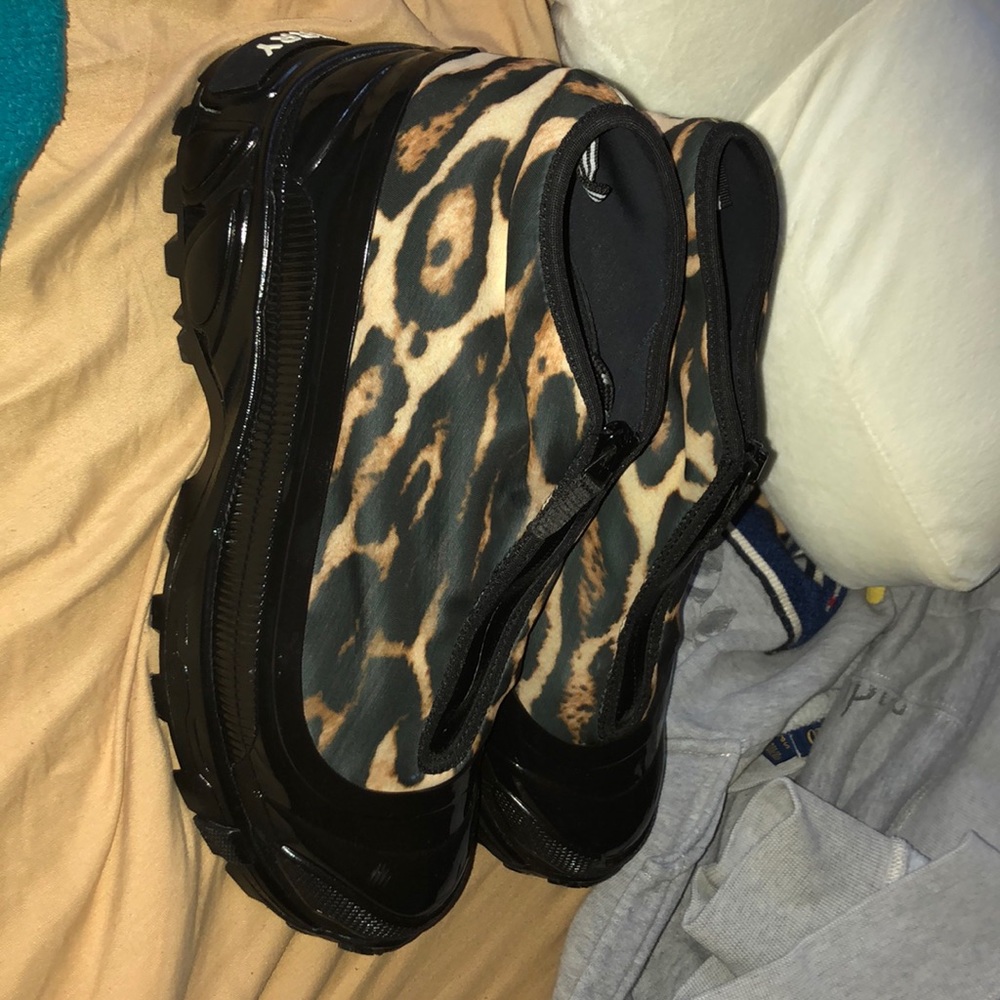 Burberry Leopard Print Sneakers